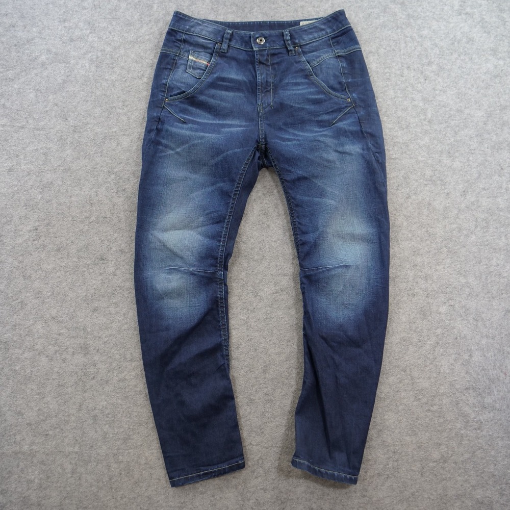 Diesel Fayza Jeans Womens 27 Blue Wash 0661G Relaxed Boyfriend Stretch Denim